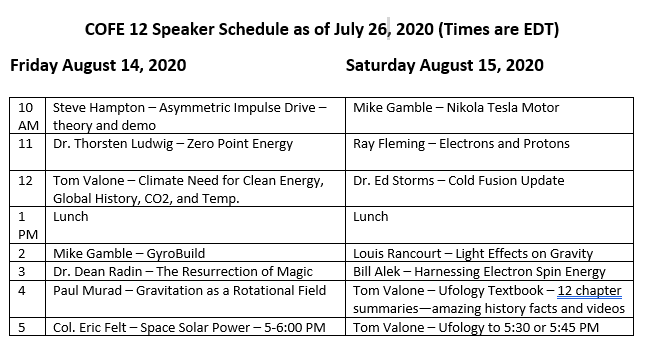 Speaker Schedule